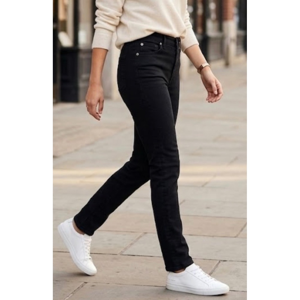 AG Adriano‎ Goldschmied The Legging Ankle Super Skinny Jeans Black 26R